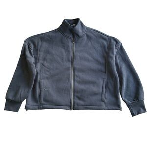 Life rocks zipper athletic sweater